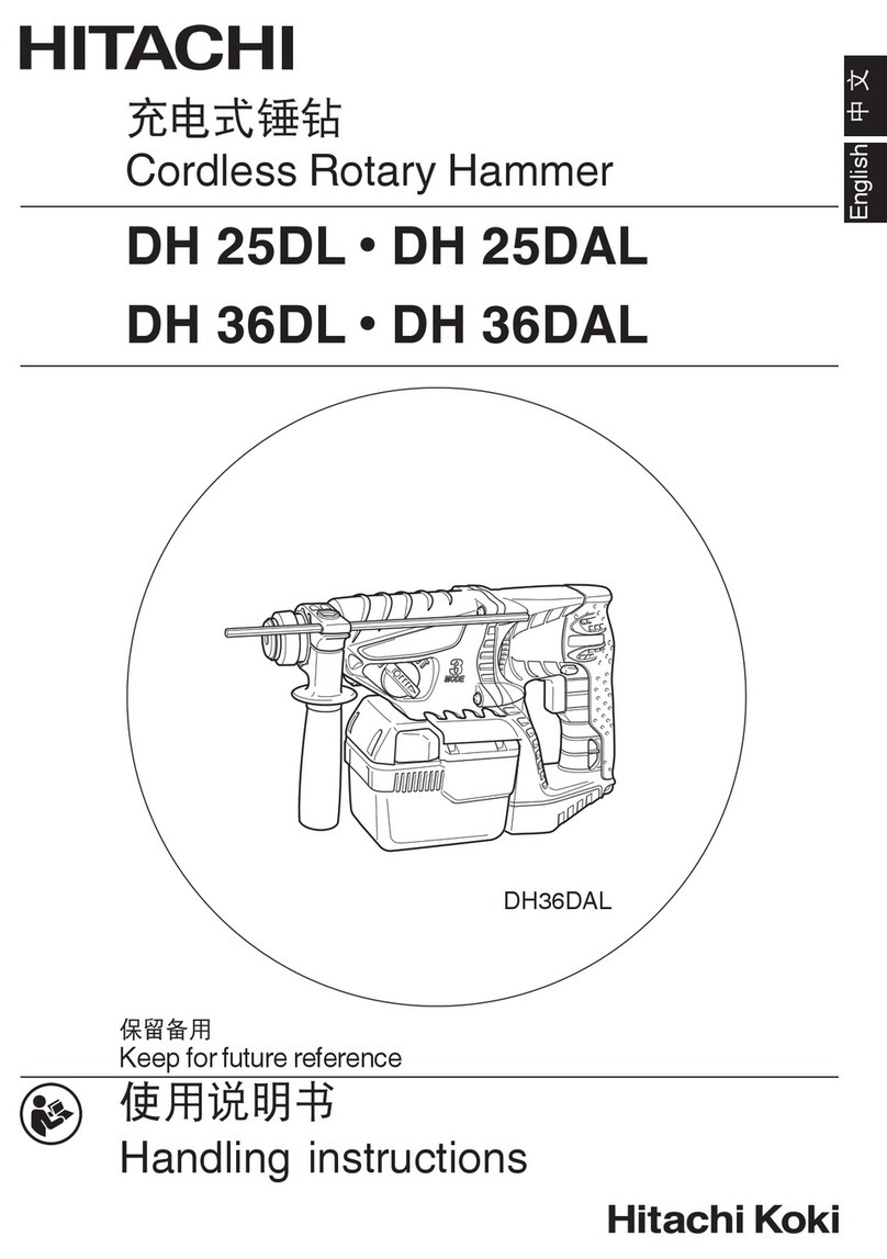 Hitachi DH 25DL Handling instructions