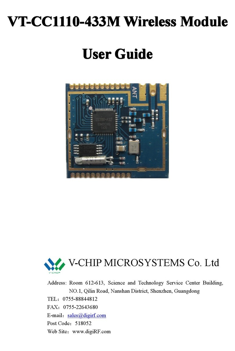V-Chip Microsystems VT-CC1110-433M user guide