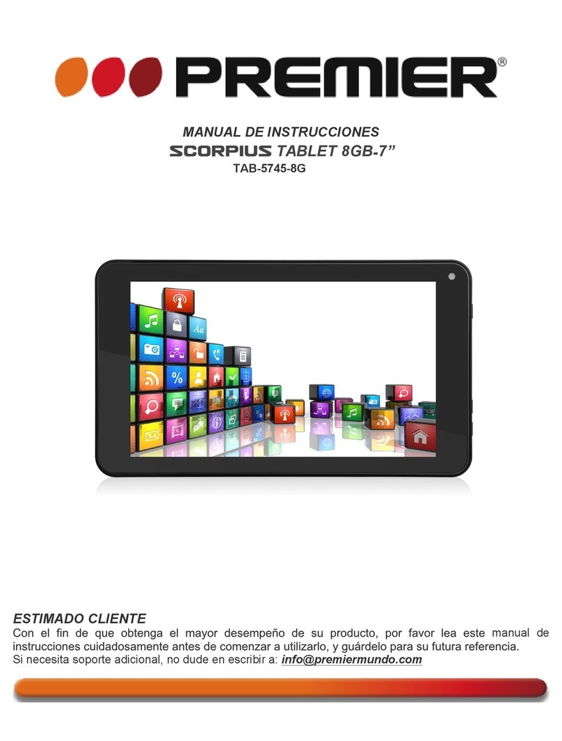 Premier scorpius TAB-5745-8G User manual