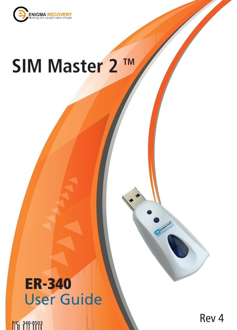 Enigma Recovery SIM MASTER 2 ER-340 User manual