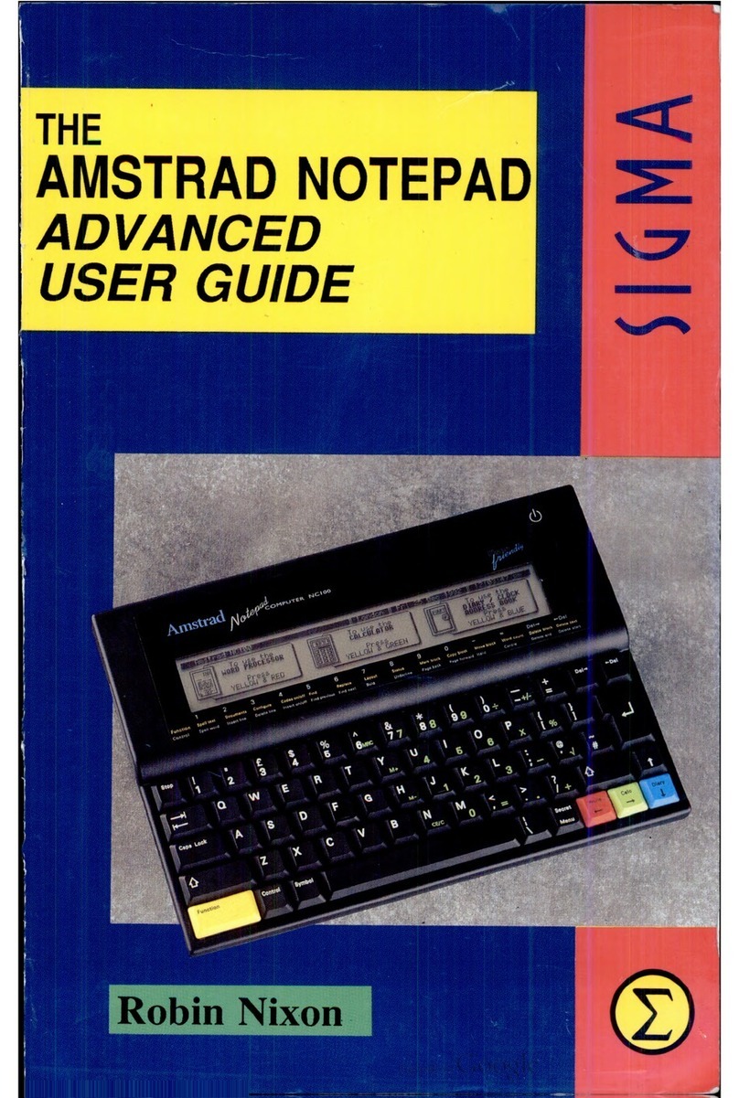 Sigma AMSTRAD user guide