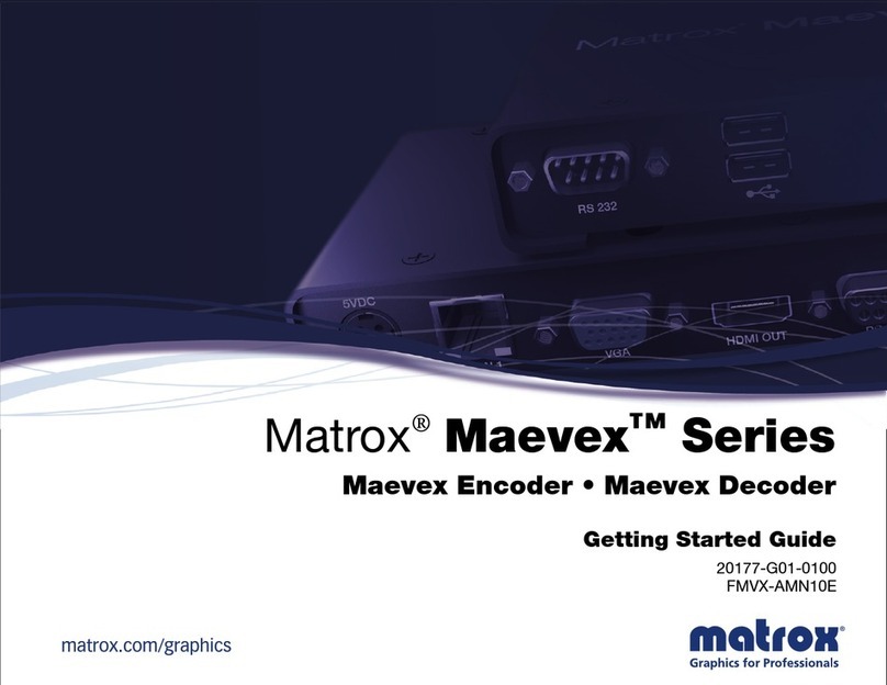 Matrox maevex series Getting started guide