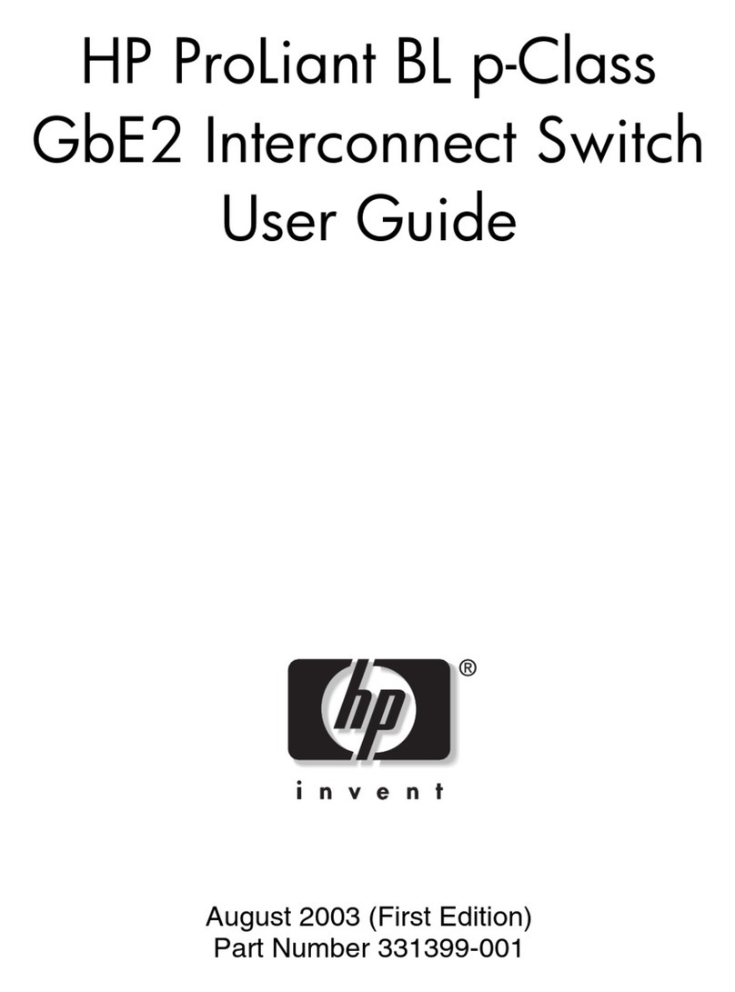 HP ProLiant BL p-Class GbE2 User manual