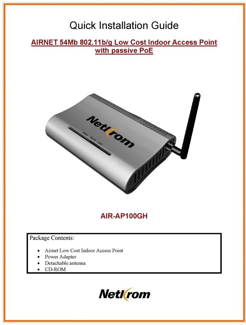 NETLROM AIR-AP100GH Quick installation guide