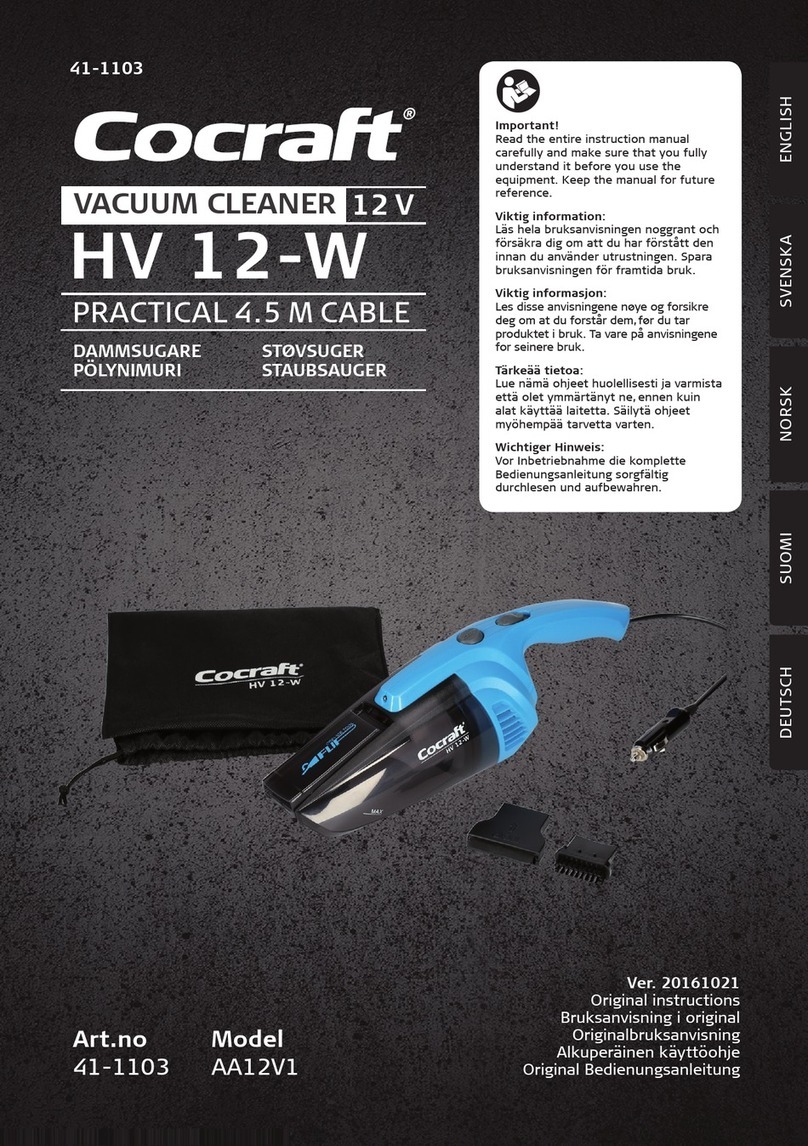 Clas Ohlson cocraft HV 12-W Original instructions