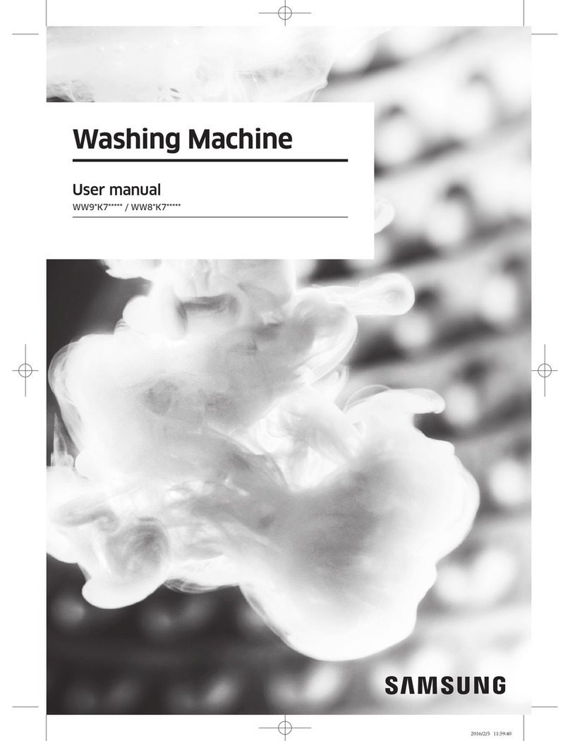 Samsung WW9*K7 Series User manual