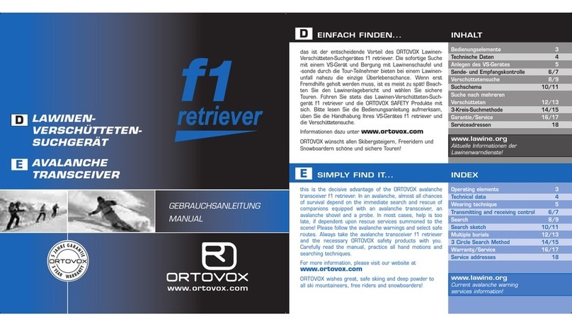 Ortovox F1 retriever manual