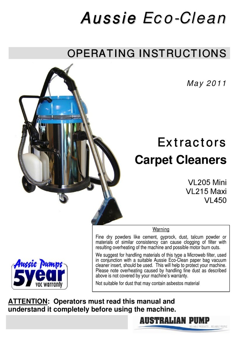 AUSSIE ECO-CLEAN VL205 Mini operating instructions