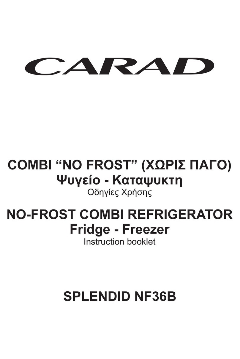 Carad splendid NF36B Instruction booklet