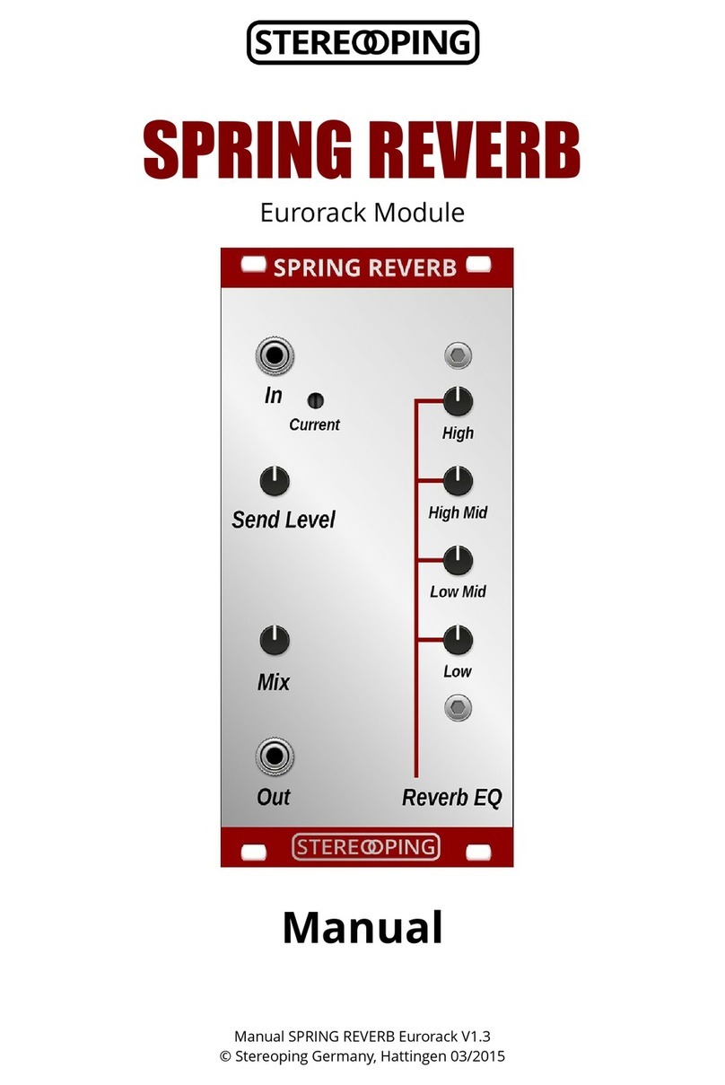 Stereoping SPRING REVERB manual