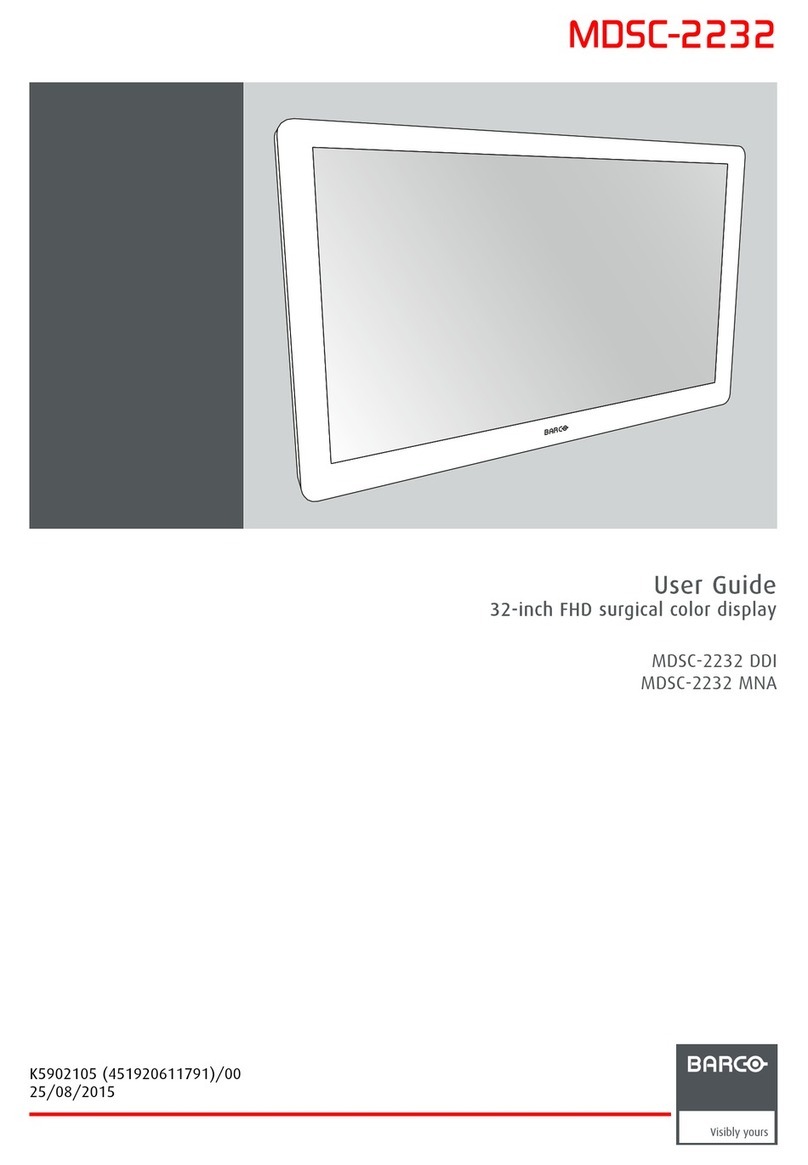 Barco MDSC-2232 DDI User manual