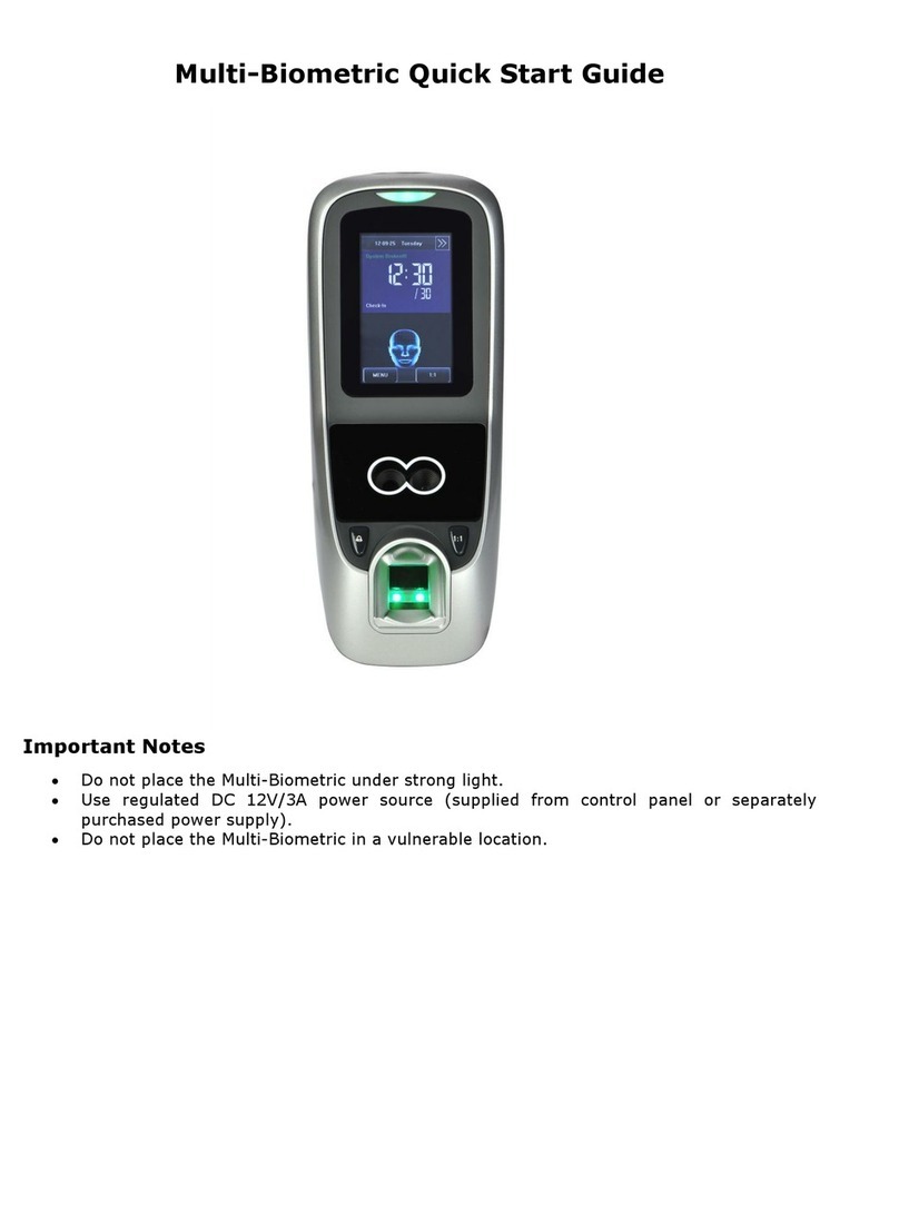 Belco Multi-Biometric quick start guide