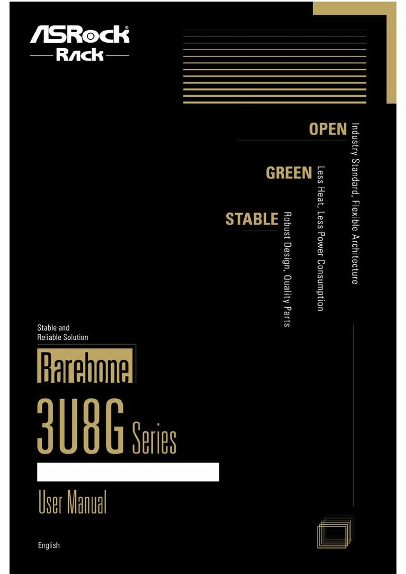 ASROCK BAREBONE 3U8G SERIES user manual