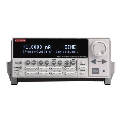 Keithley 6220 DC User manual
