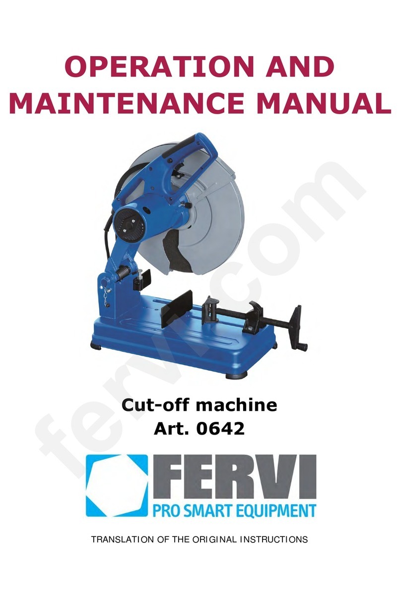 Fervi 0642 Operation and maintenance manual