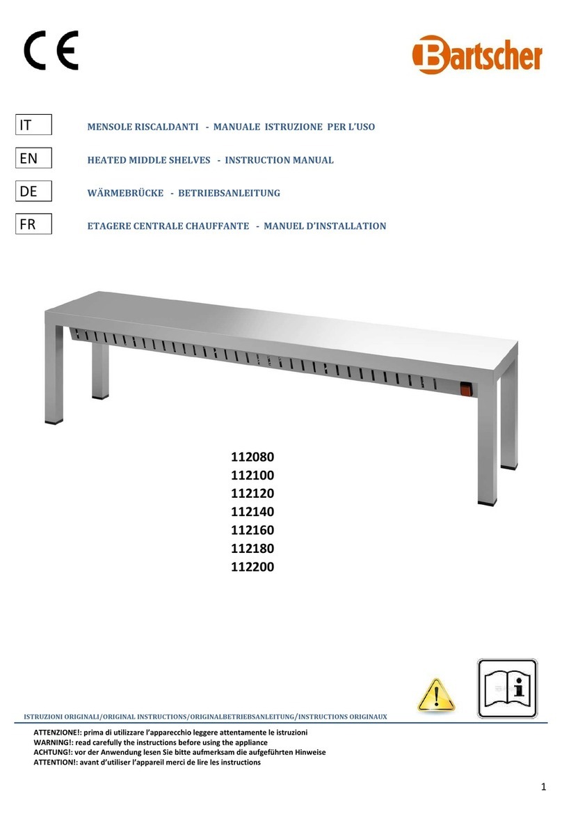 Bartscher 112080 instruction manual