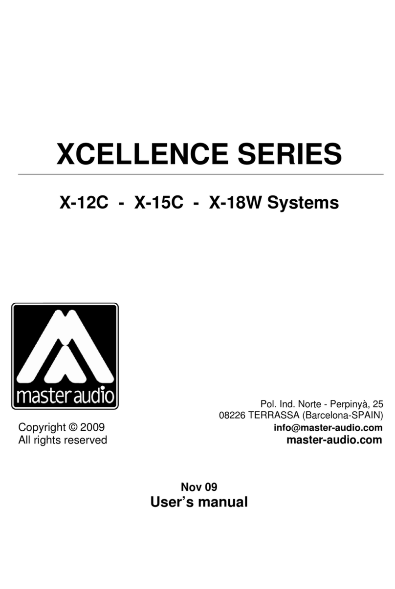 Master audio X-12C user manual