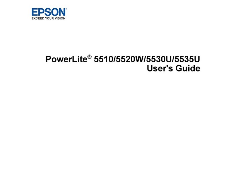 Epson PowerLite 5510 User manual