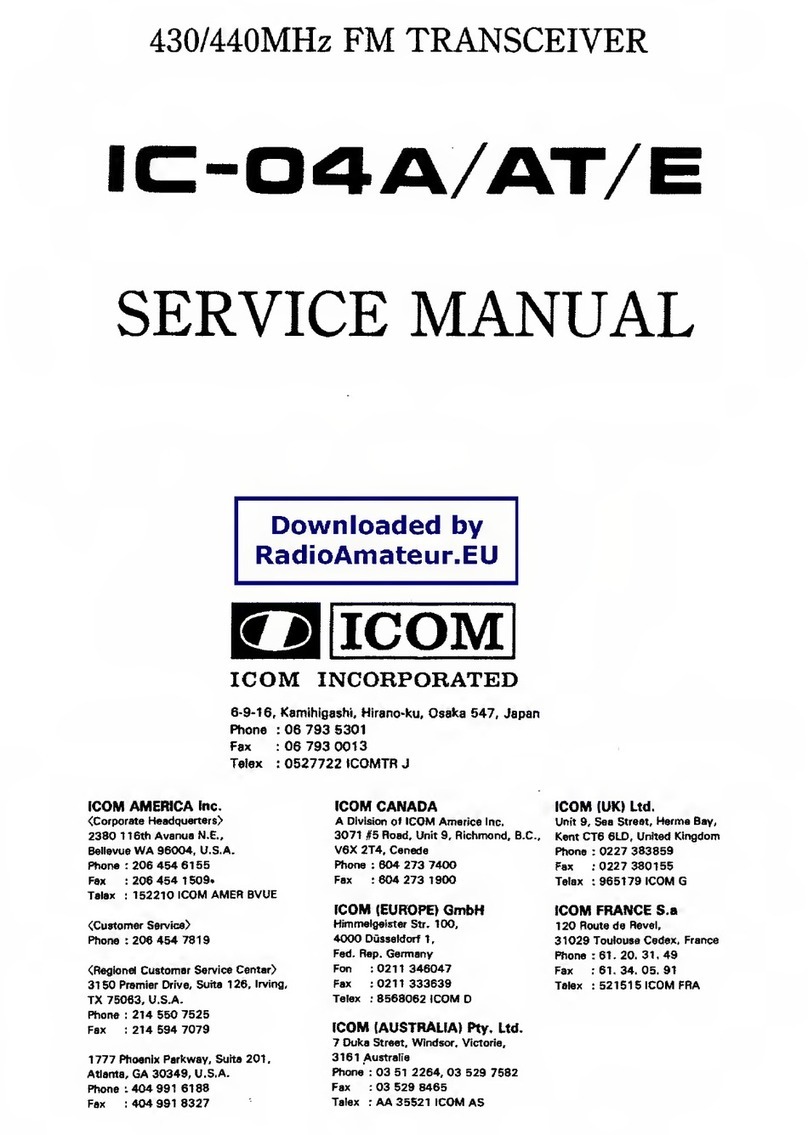Icom IC-04A User manual
