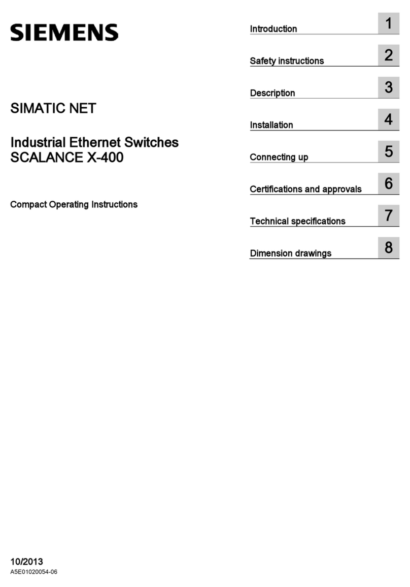 Siemens SCALANCE X414-3E Compact operating instructions