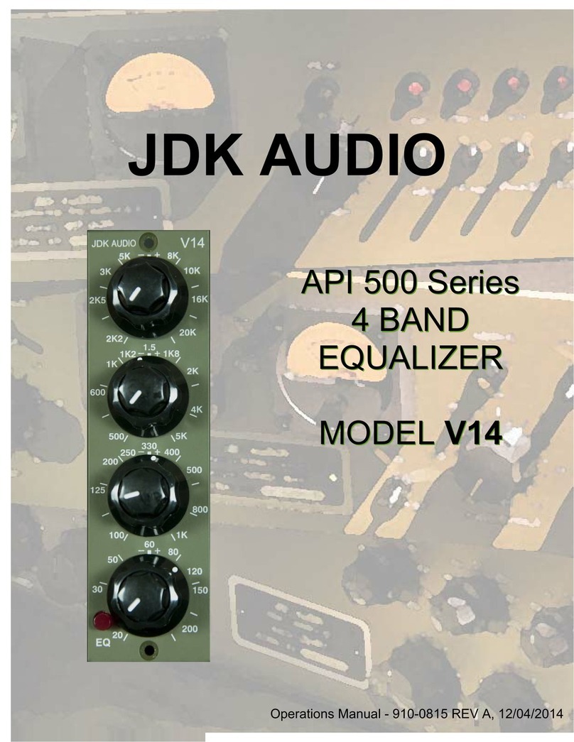 JDK Audio V14 Operation manual