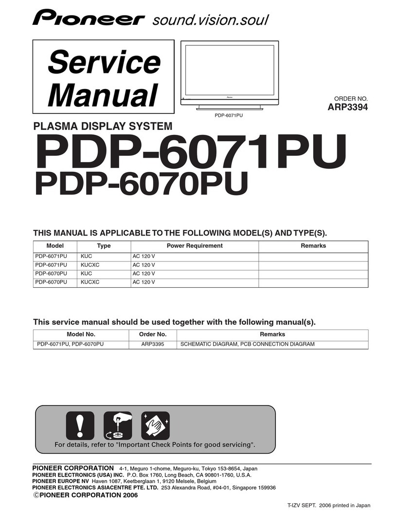 Pioneer PDP-6071PU User manual
