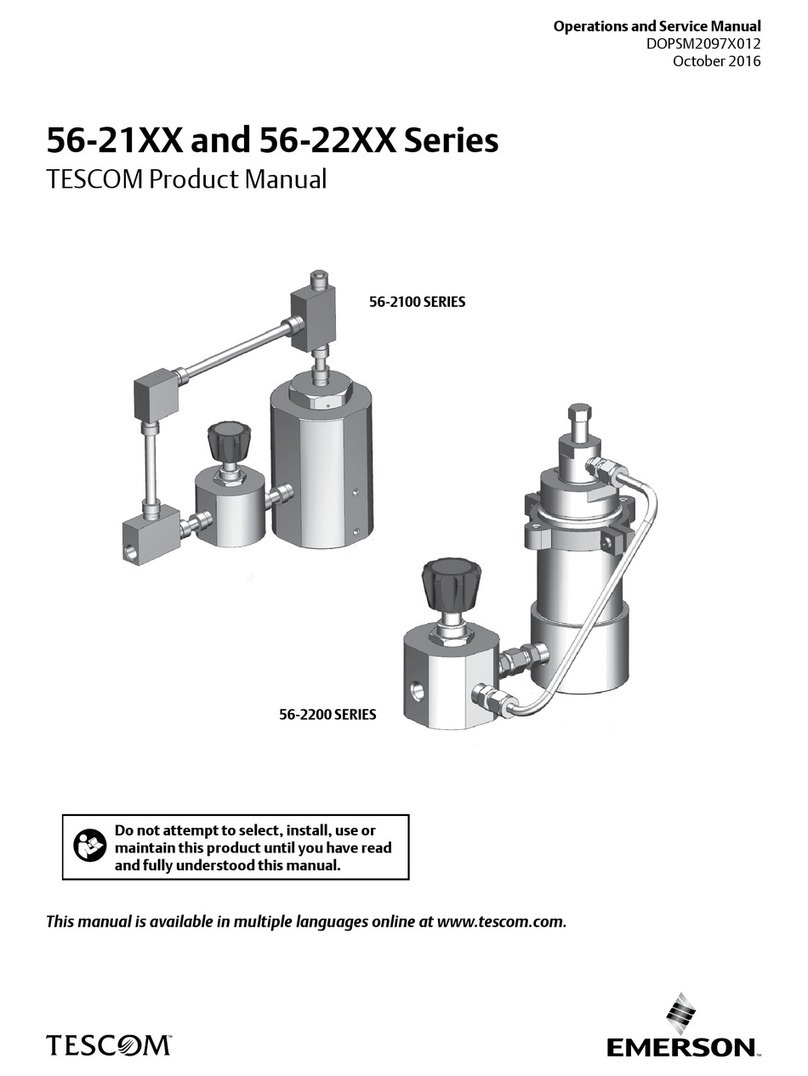 Tescom 56-2100 Operation manual