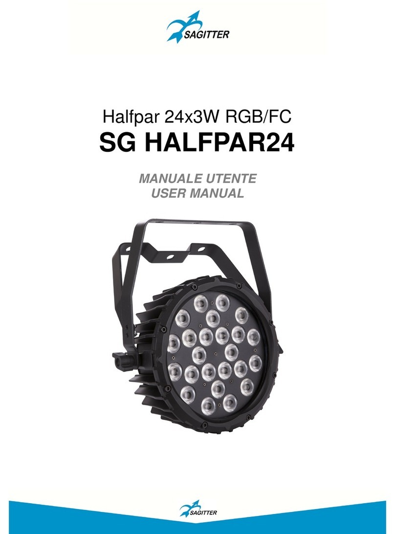 Sagitter Halfpar 24x3W RGB/FCSG HALFPAR24 User manual
