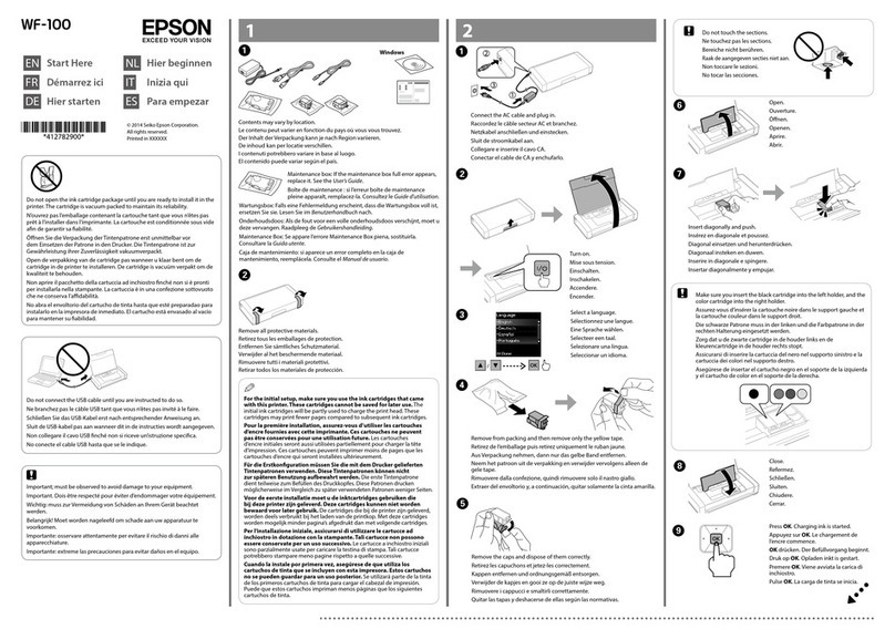 Epson WF-100 Instruction Manual