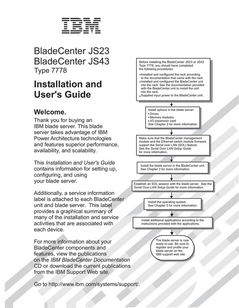 IBM BladeCenter JS23 Installation and user guide IBM BladeCenter JS23 Installation and user guide