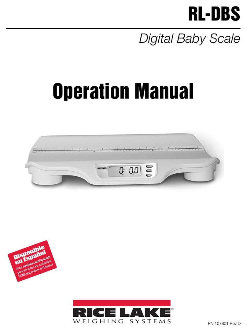 Rice Lake RL-DBS Operation manual