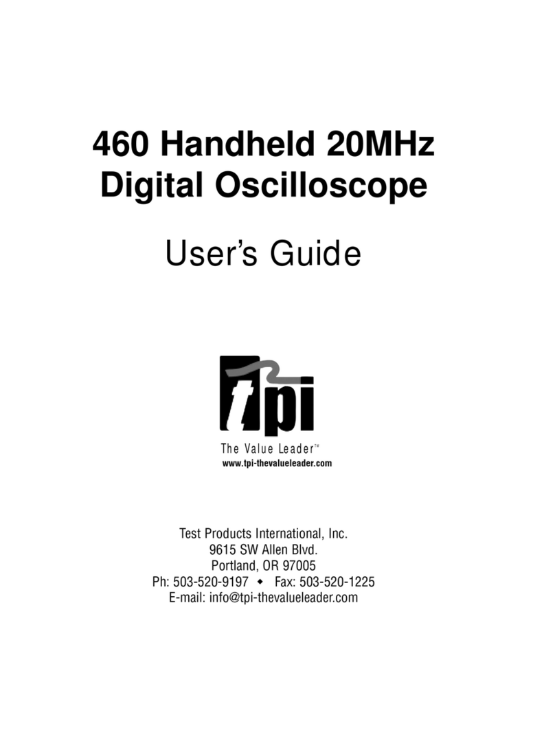 TPI Scope Plus 460 user guide