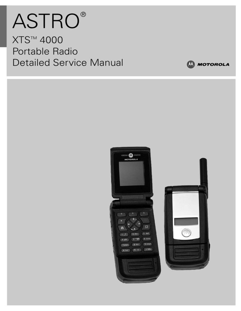Motorola ASTRO XTSTM 4000 Operating and maintenance manual