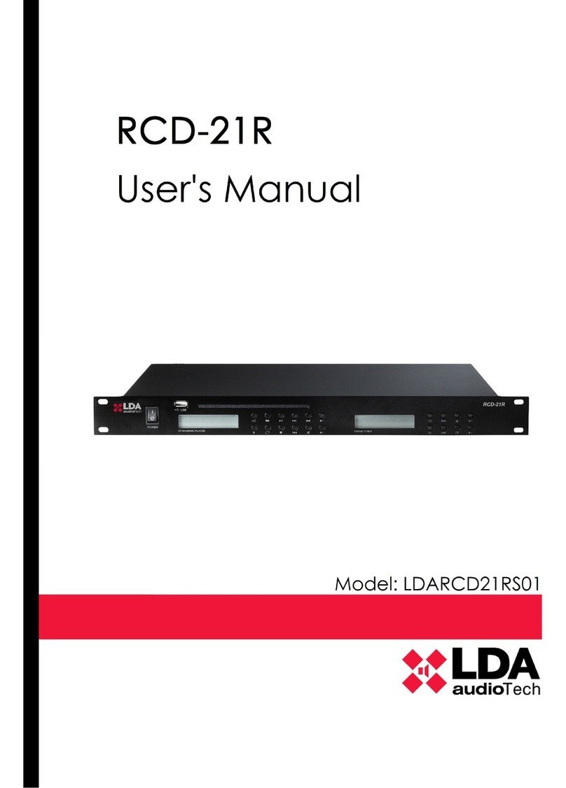 LDA RCD21R user manual