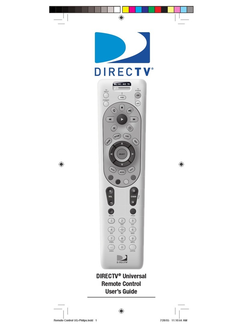 DirecTV Universal Remote Control user guide