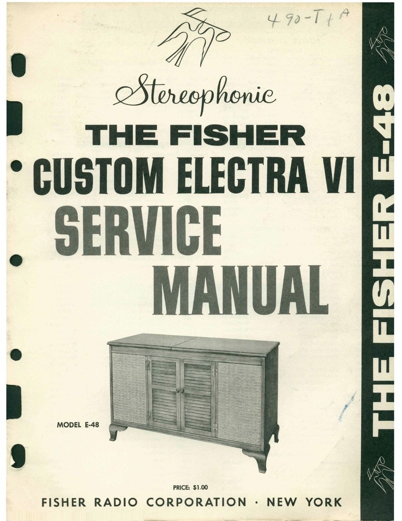 Fisher custom electra E-48 Service manual
