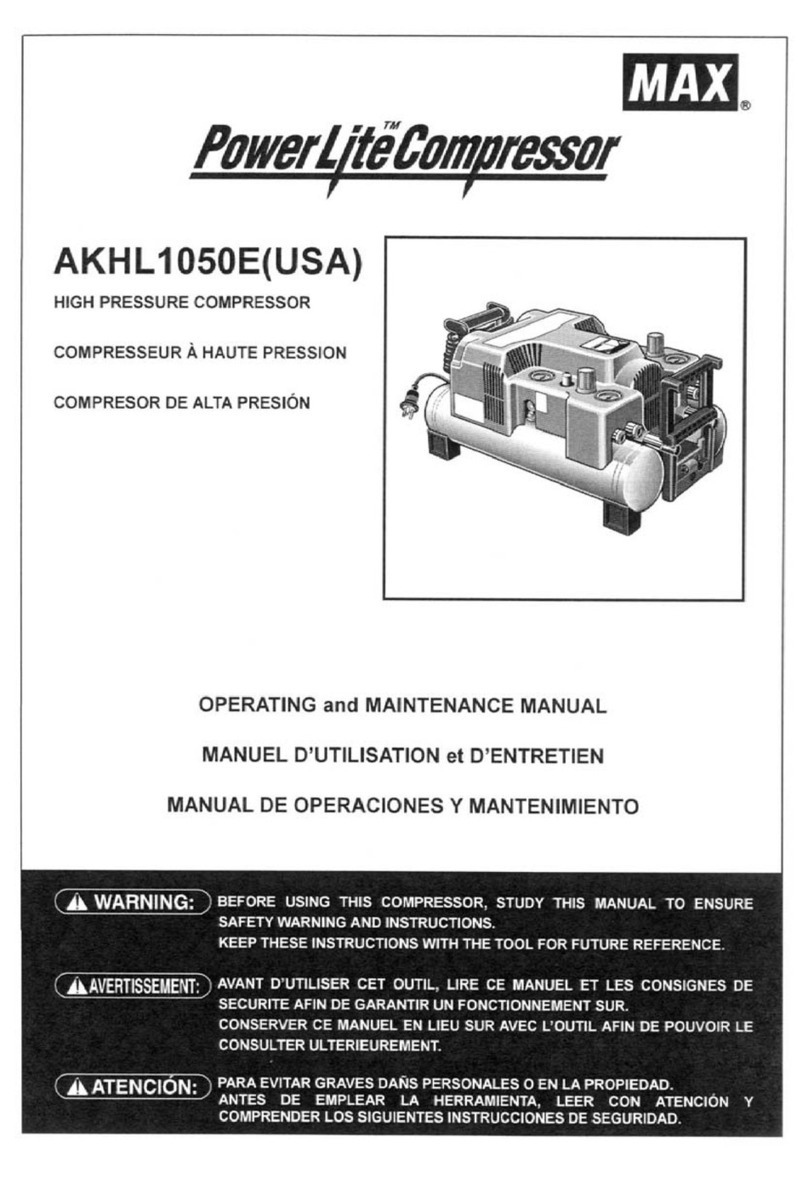 Max powerlite akhl1050e Operating and maintenance manual