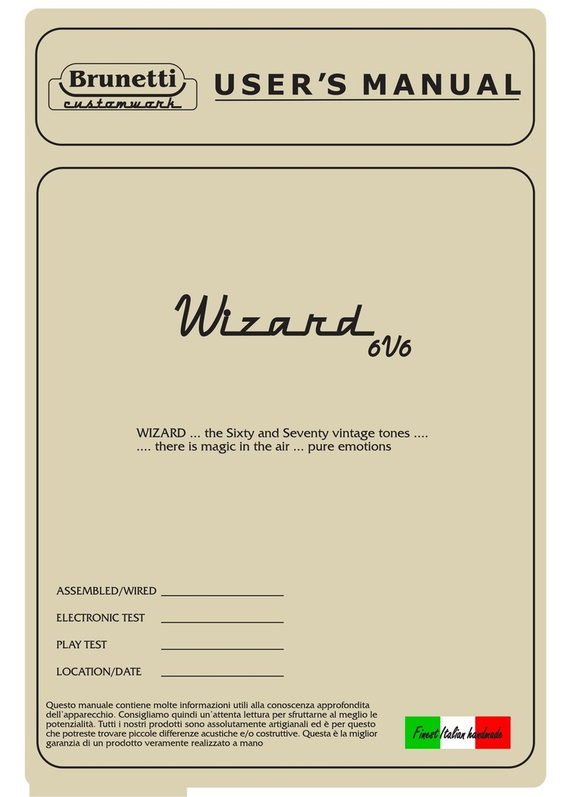 Brunetti wizard 6v6 User manual