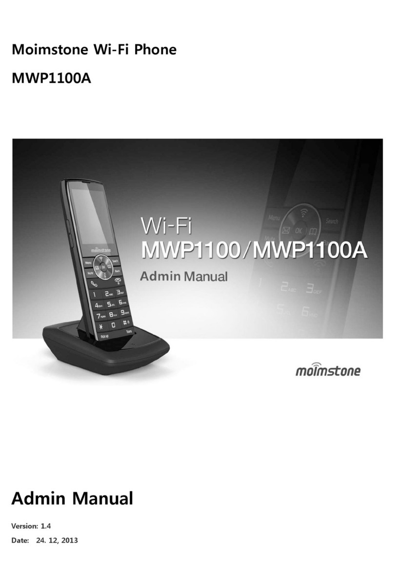 Moimstone MWP1100 Admin manual