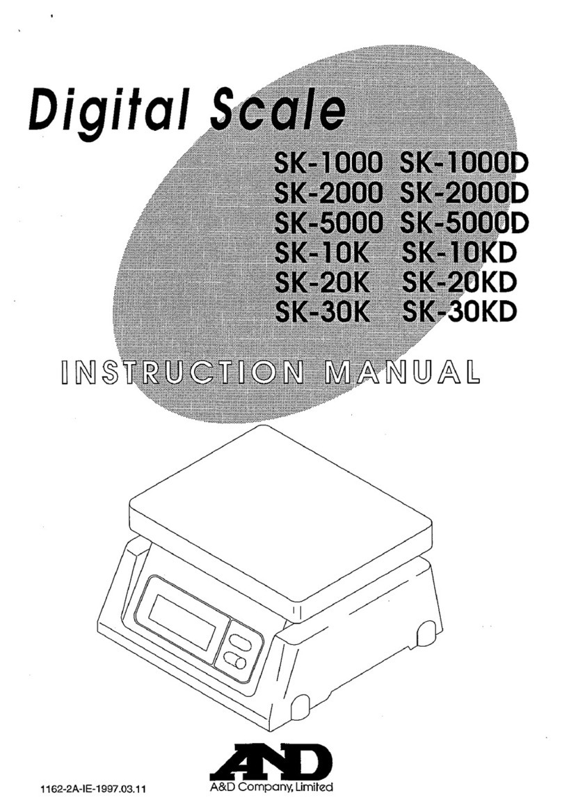 A&D SK-2000K instruction manual