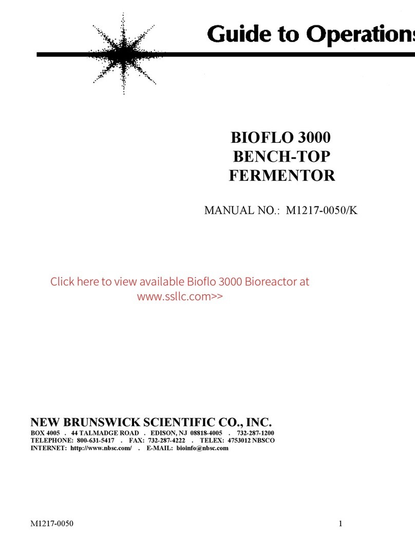 Brunswick BIOFLO 3000 Guide to operations