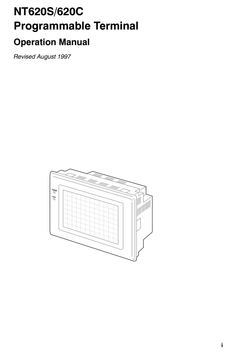 Omron NT620C Operation manual