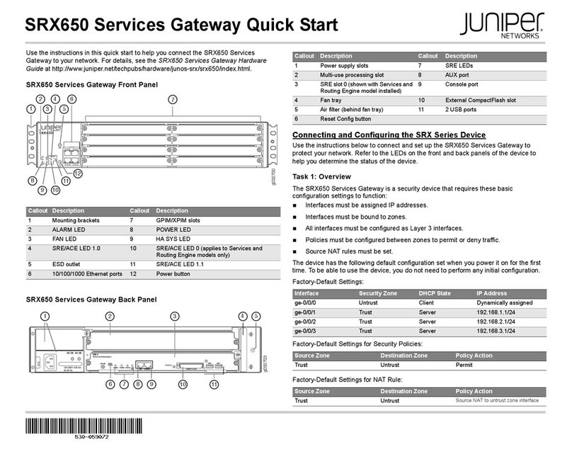 Juniper SRX650 User manual