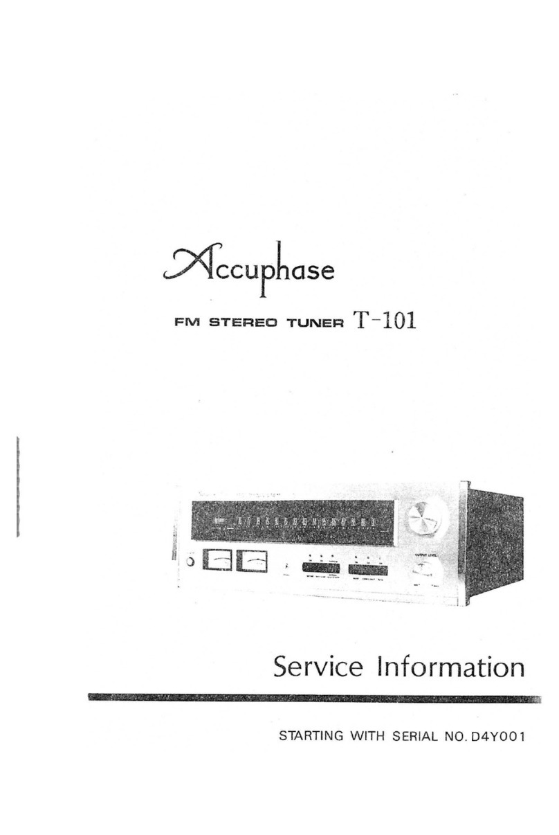 Accuphase T-101 Operating and installation instructions