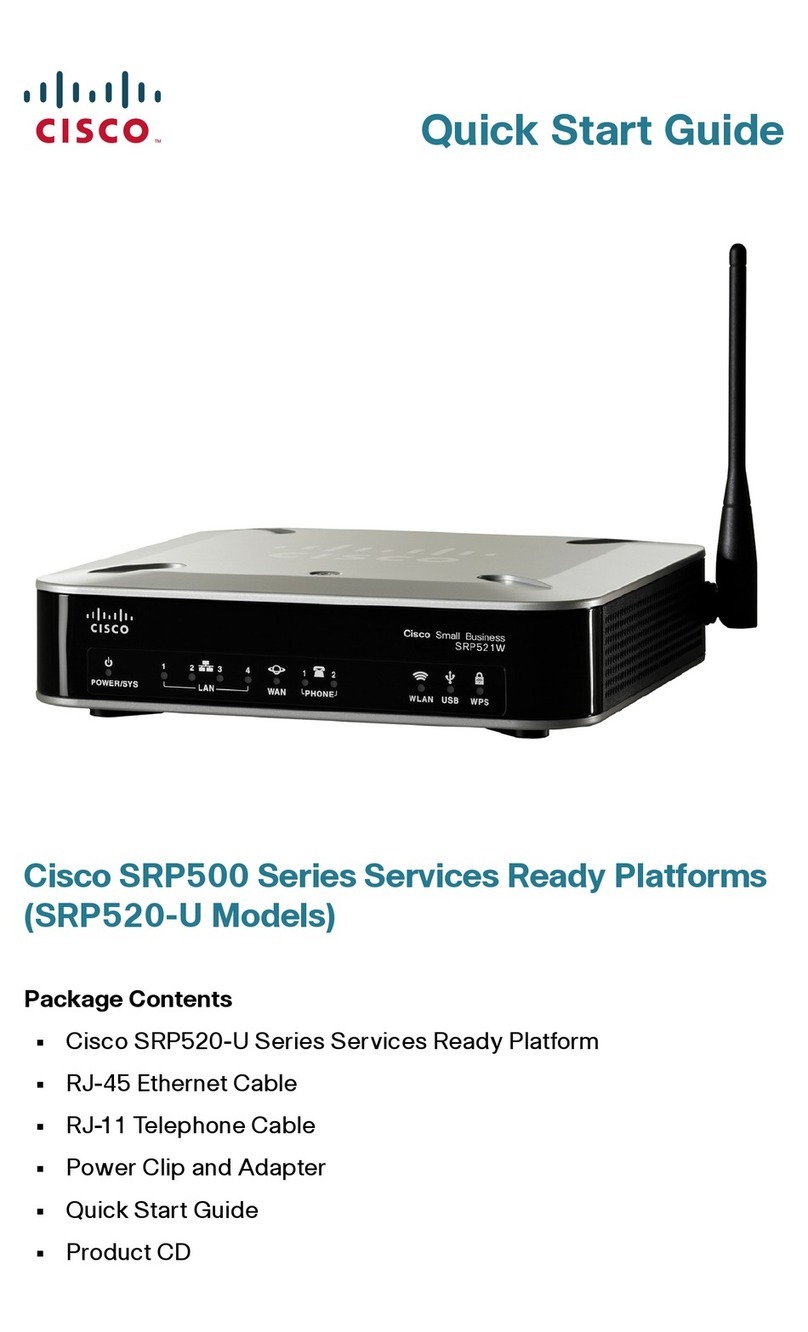 Cisco Small Business SRP520-U quick start guide