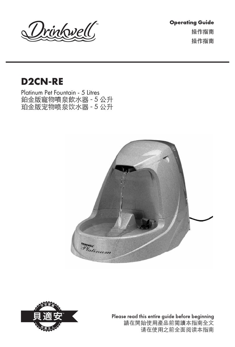 Petsafe Drinkwell D2CN-RE operating guide Petsafe Drinkwell D2CN-RE operating guide