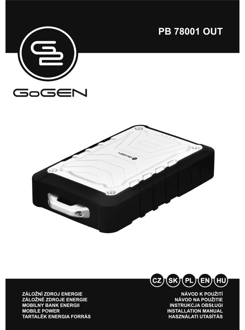 Gogen PB 78001 OUT installation manual