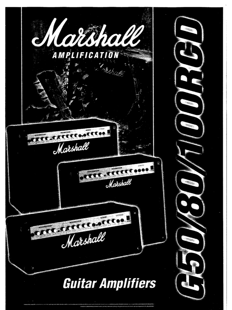 Marshall Amplification G50RCD User manual
