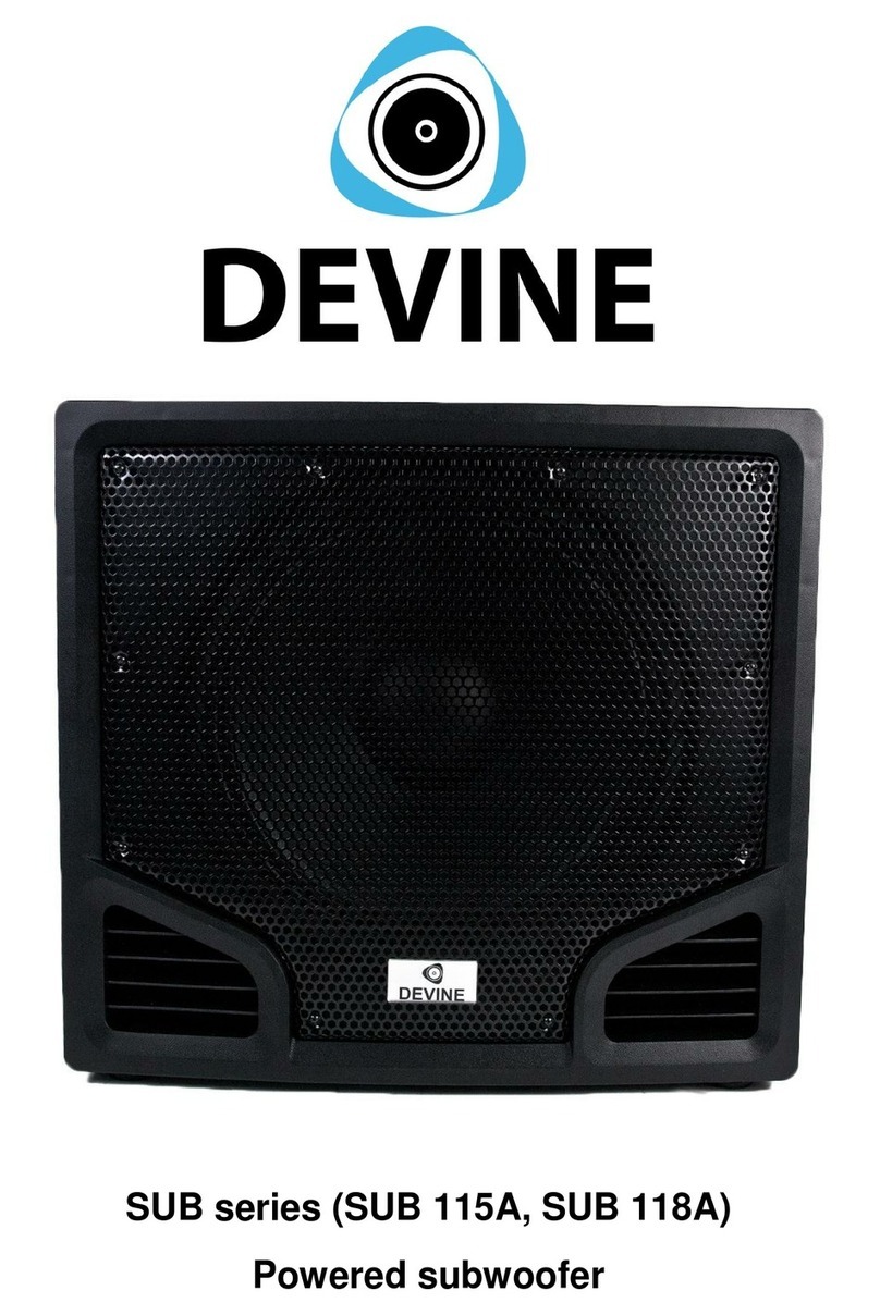 Devine SUB 115A User manual