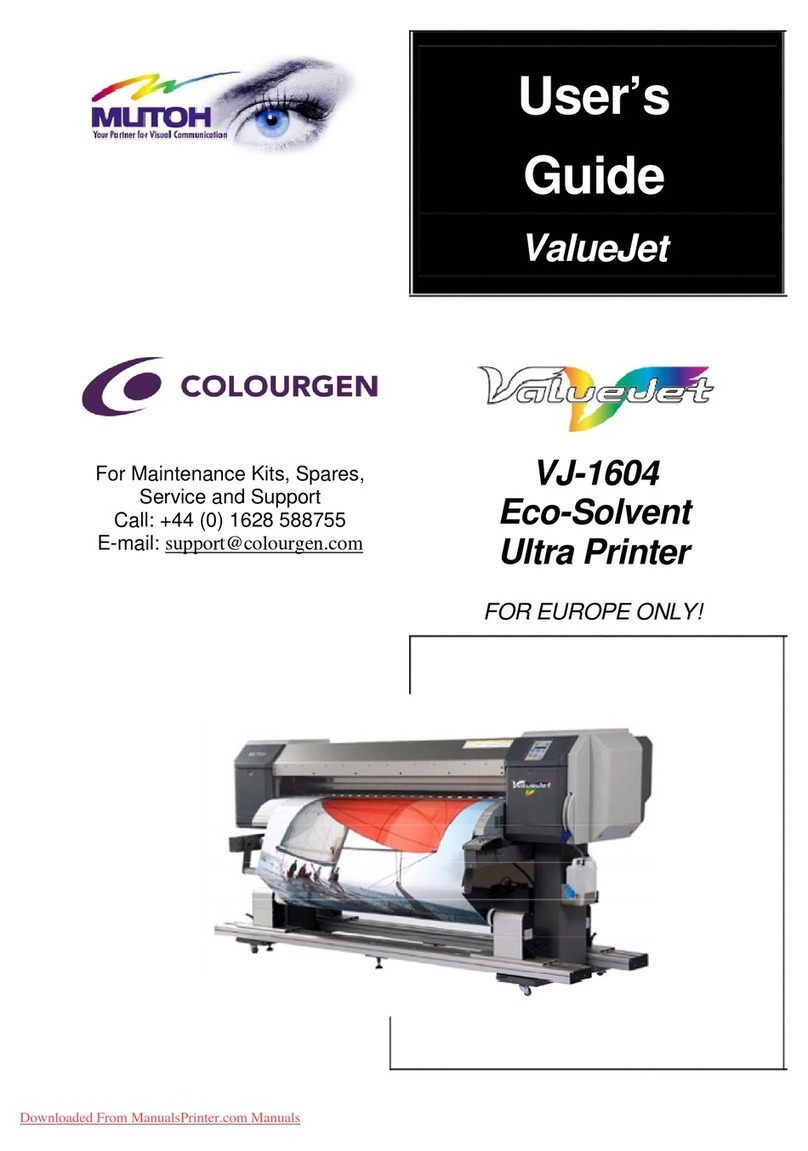 MUTOH ValueJet VJ-1604 User manual MUTOH ValueJet VJ-1604 User manual